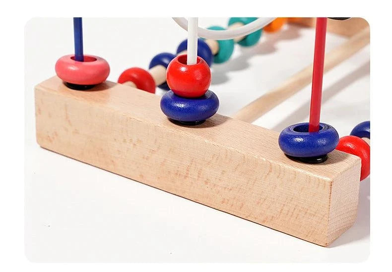 Colorful Wooden Bead Maze