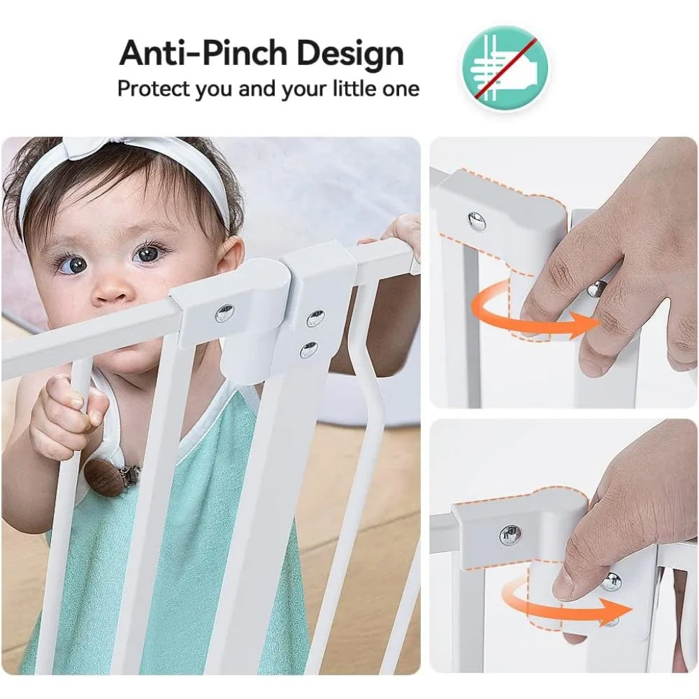 Adjustable Baby Gate with Pet Door