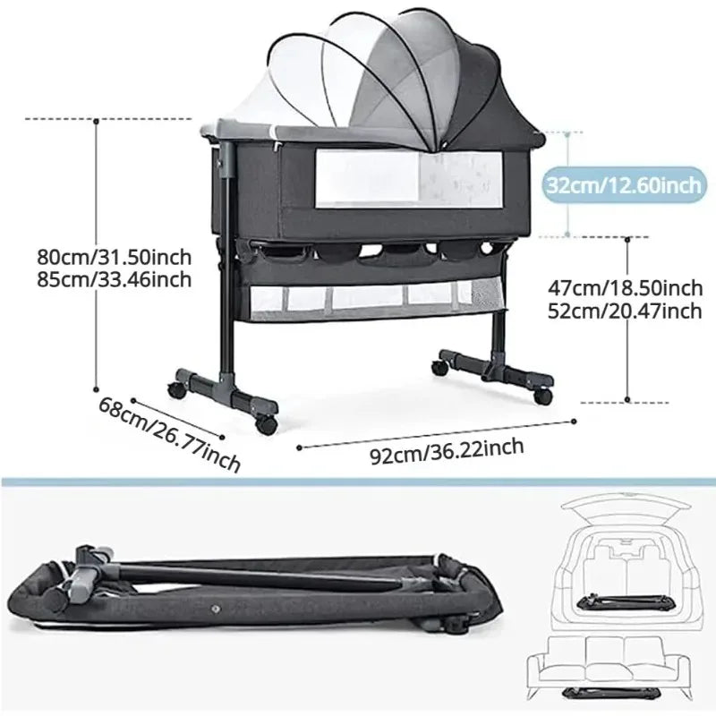 Portable Nursery Bed with Mosquito Net