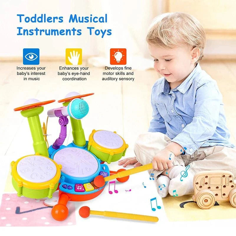 Musical Drum Set for Toddlers