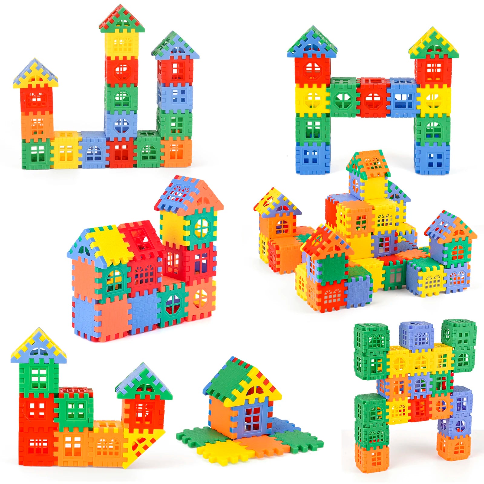 Multicolored DIY Building Blocks