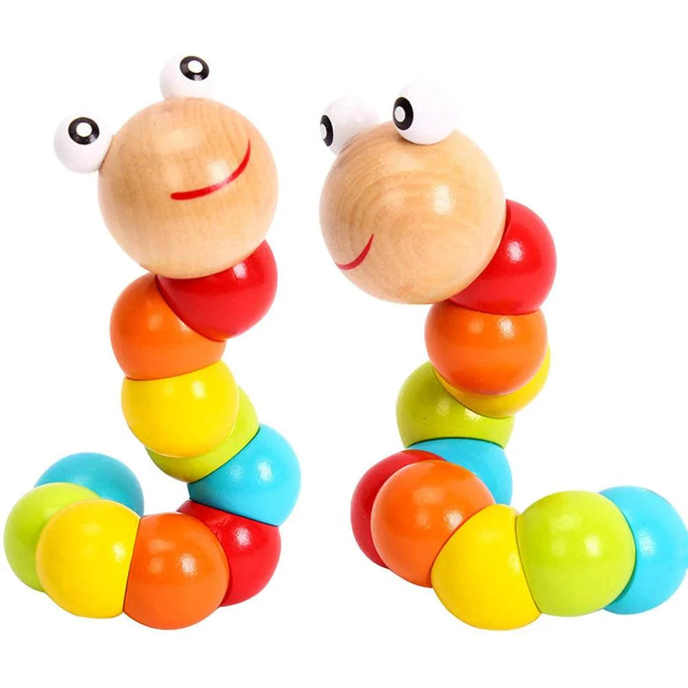 Bright Caterpillar Puppet Toy