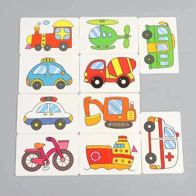 Cognitive Cartoon Puzzle Set