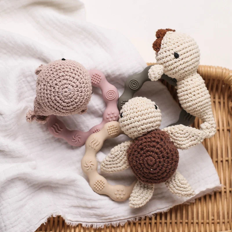 Crochet Animal Bear Rattle