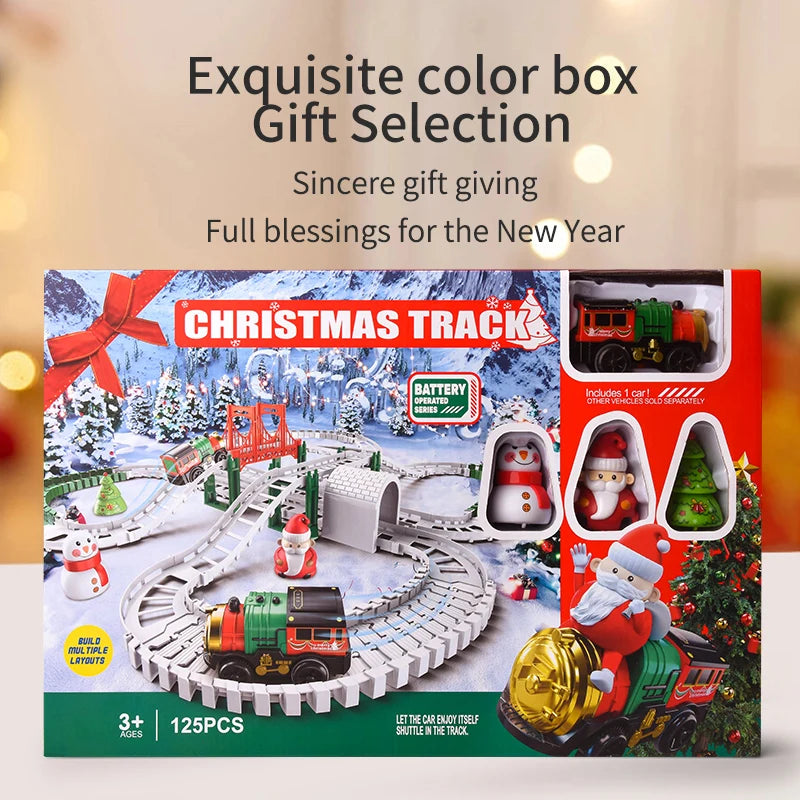 Christmas Track Car Set