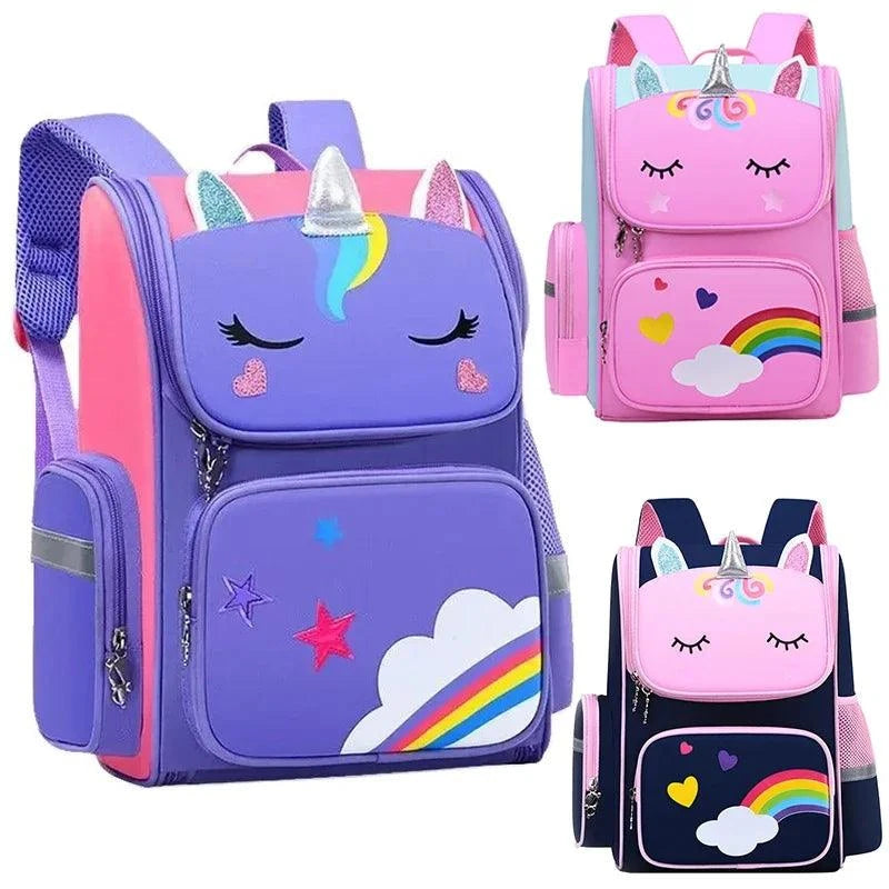 Unicorn Rainbow School Backpack