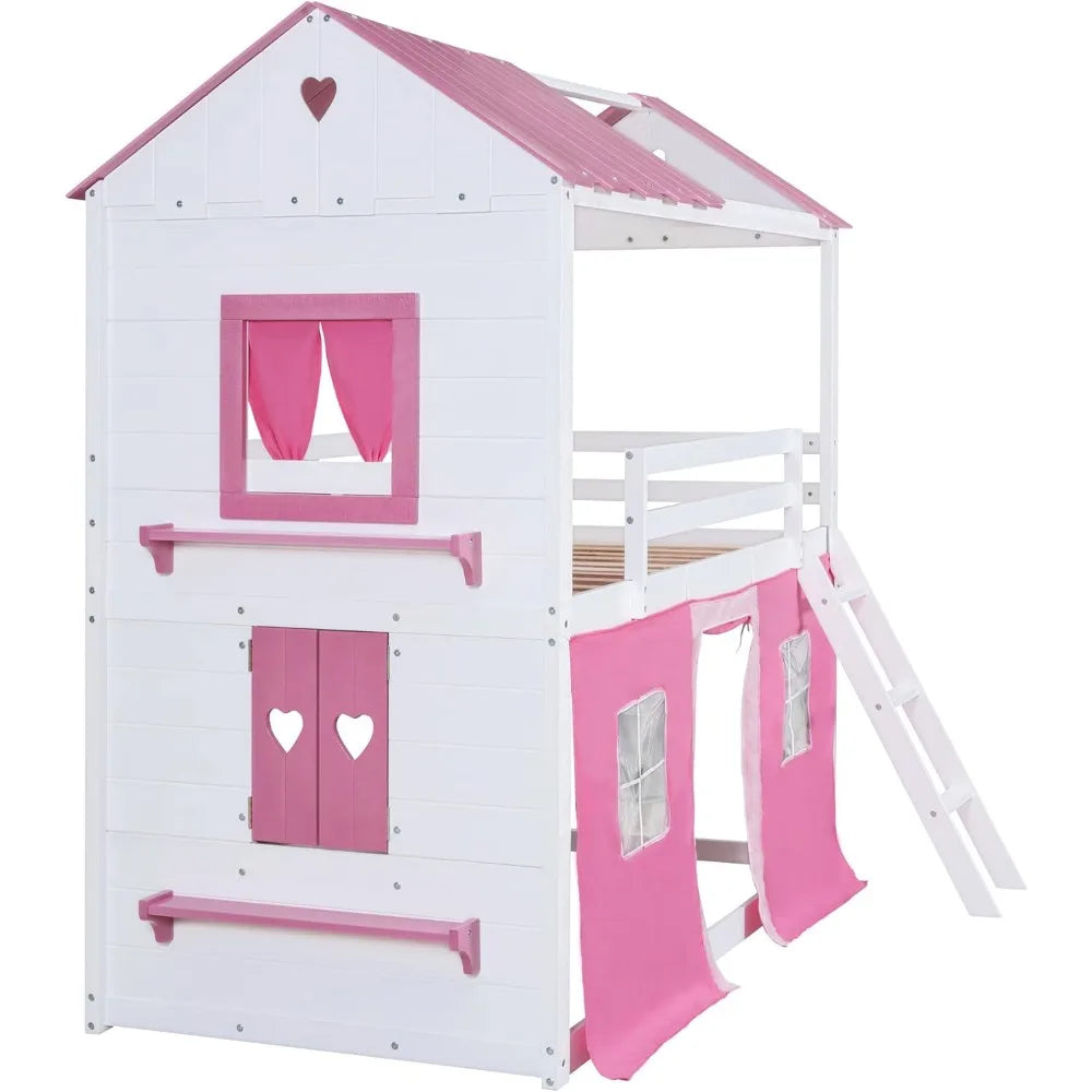 Kids Twin Loft Bunk Bed