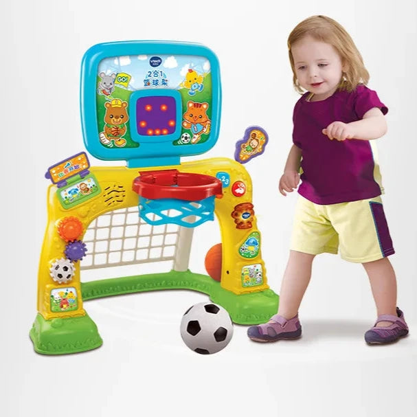 2-in-1 Kids Basketball Stand