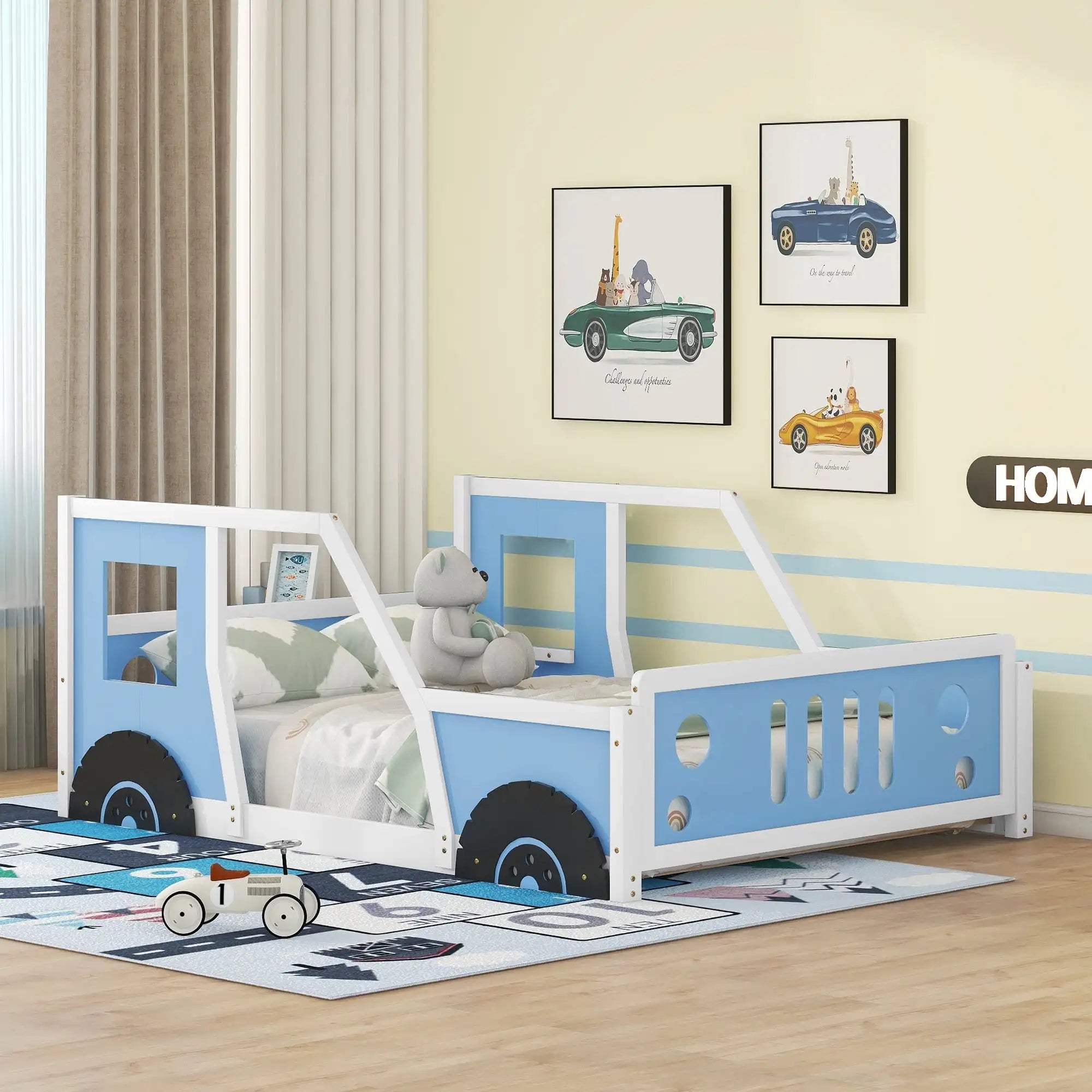 Car-Shaped Kids’ Platform Bed